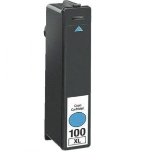 Compatible Lexmark 100XLC (14N1069AAN) Cyan High Yield ink cartridge - 600 pages