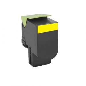 Compatible Lexmark 70C8HY0 (708H) Yellow High Yield toner cartridge - 3,000 pages