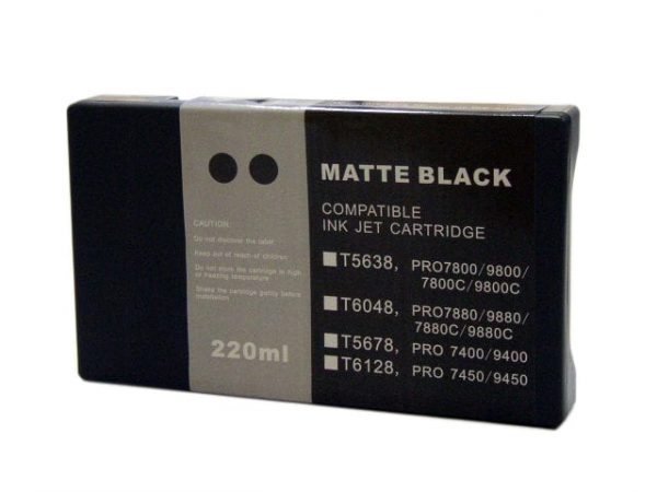 Compatible Epson T5678 Wide Format Matte Black ink cartridge - 855 pages