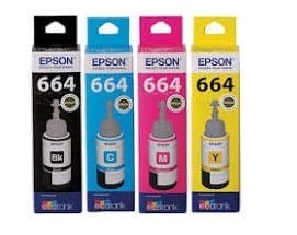 Genuine Epson T664 EcoTank Black ink bottle - 70ml