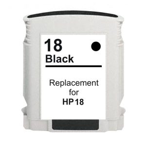 Compatible HP 18 (C4936A) Black ink cartridge - 850 pages
