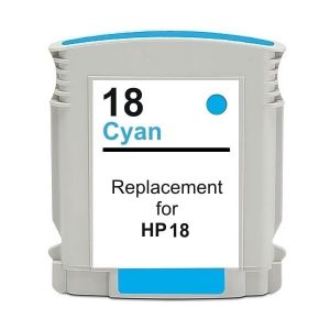 Compatible HP 18 (C4937A) Cyan ink cartridge - 900 pages