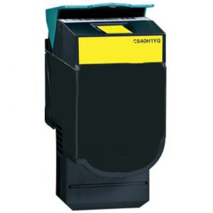 Compatible Lexmark C540H1YG (C540) Yellow High Yield toner cartridge - 2,000 pages