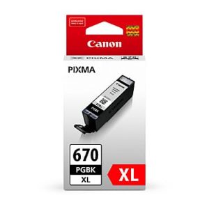 Genuine Canon PGI-670XL Black ink cartridge - 500 pages