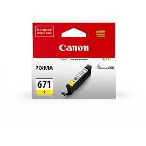 Genuine Canon CLI-671 Yellow ink cartridge - 350 pages