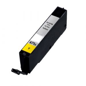 Compatible Canon CLI-671XL Yellow ink cartridge - 650 pages