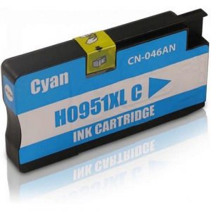 Compatible HP 951XL (CN046AA) Cyan High Yield ink cartridge - 1,500 pages