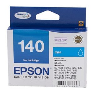 Genuine Epson 140 Cyan Ultra High Yield ink cartridge - 755 pages