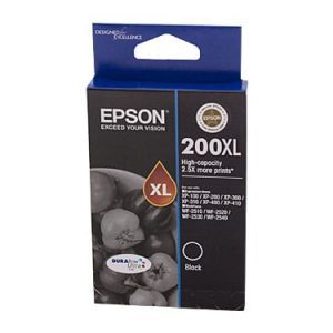 Genuine Epson 200XL Black High Yield ink cartridge - 500 pages