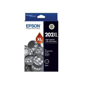 Genuine Epson 202XL Black High Yield ink cartridge