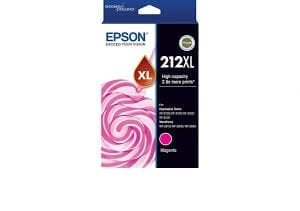 Genuine Epson 212XL Magenta High Yield ink cartridge  -  350 pages
