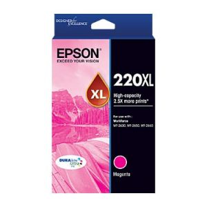 Genuine Epson 220XL Magenta High Yield ink cartridge - 450 pages
