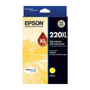 Genuine Epson 220XL Yellow High Yield ink cartridge - 450 pages