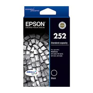 Genuine Epson 252 Black ink cartridge - 350 pages