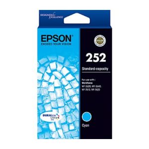 Genuine Epson 252 Cyan ink cartridge - 300 pages