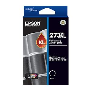 Genuine Epson 273XL Black High Yield ink cartridge - 500 pages