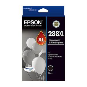 Genuine Epson 288XL Black High Yield ink cartridge - 500 pages