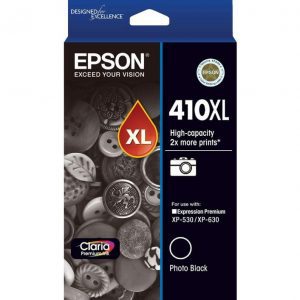 Genuine Epson 410XL Photo Black High Yield ink cartridge - 1,200 pages