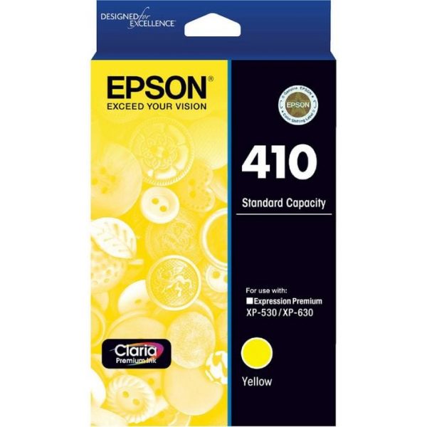 Genuine Epson 410 Yellow ink cartridge - 165 pages