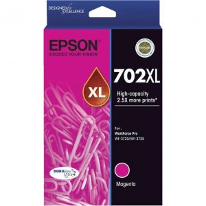 Genuine Epson 702XL Magenta High Yield ink cartridge - 950 pages