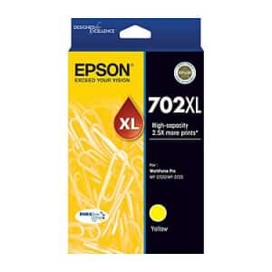 Genuine Epson 702XL Yellow High Yield ink cartridge - 950 pages
