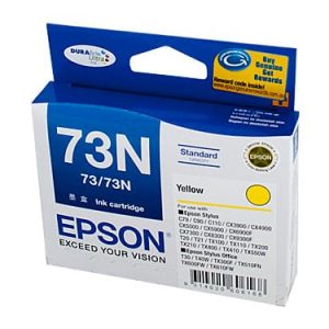 Genuine Epson 73N (T1054) Yellow High Yield ink cartridge - 310 pages