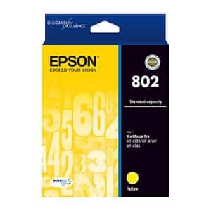Genuine Epson 802 Yellow High Yield ink cartridge - 650 pages