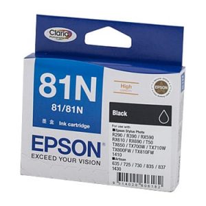 Genuine Epson 81N (T1111) Black High Yield ink cartridge - 480 pages