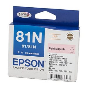 Genuine Epson 81N (T1116) Light Magenta High Yield ink cartridge - 855 pages