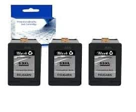 Compatible HP 63XL (F6U64AA3) 3 Pack Black High Yield ink cartridge -