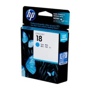 Genuine HP 18 (C4937A) Cyan ink cartridge - 900 pages