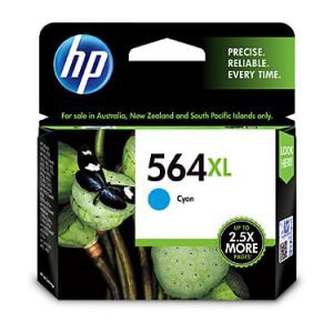 Genuine HP 564XL (CB323WA) Cyan High Yield ink cartridge - 750 pages