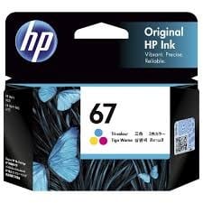Genuine HP 67(3YM55AA) Tri Colour ink Cartridge - 100 pages