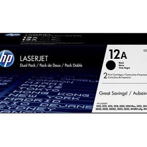 Genuine HP 12A (Q2612A) Black ink cartridge 2pk - 2,000 pages