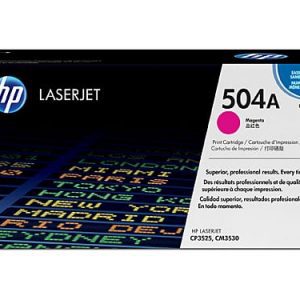 Genuine HP 504A (CE253A) Magenta toner cartridge - 7,000 pages