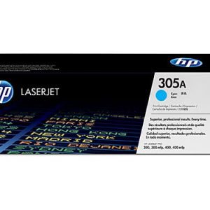 Genuine HP 305A (CE411A) Cyan toner cartridge - 2,600 pages