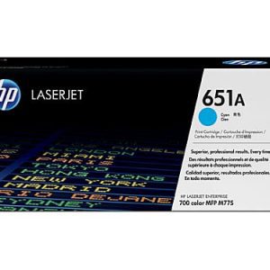 Genuine HP 651A (CE341A) Cyan toner cartridge - 16,000 pages