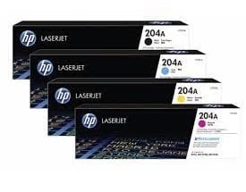Genuine HP 204A (CF512A) Yellow toner cartridge - 1,400 pages