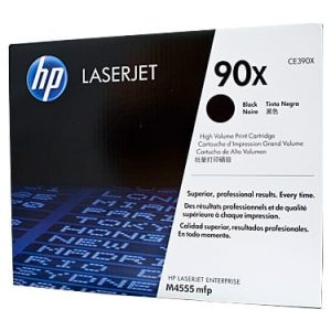 Genuine HP 90X (CE390X) Black High Yield toner cartridge - 24,000 pages