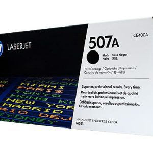 Genuine HP 507A (CE400A) Black toner cartridge - 5,500 pages