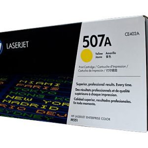 Genuine HP 507A (CE402A) Yellow toner cartridge - 6,000 pages