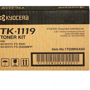 Genuine Kyocera TK-1119 Black toner cartridge - 1,600 pages