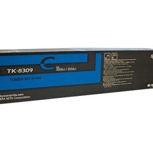 Genuine Kyocera TK-8309C Cyan toner cartridge - 15,000 pages