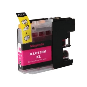 Compatible Brother LC-135XL Magenta High Yield ink cartridge - 1,200 pages