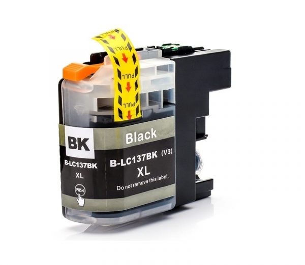 Compatible Brother LC-137XL Black High Yield ink cartridge - 1,200 pages