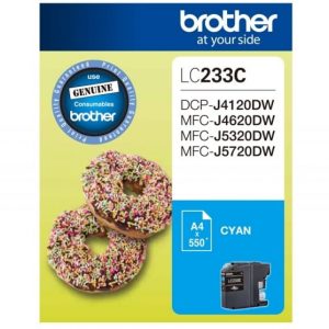 Genuine Brother LC-233 Cyan ink cartridge - 550 pages