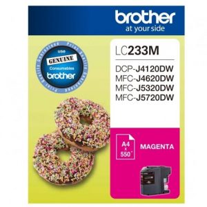 Genuine Brother LC-233 Magenta ink cartridge - 550 pages