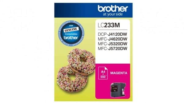 Genuine Brother LC-233 Magenta ink cartridge - 550 pages