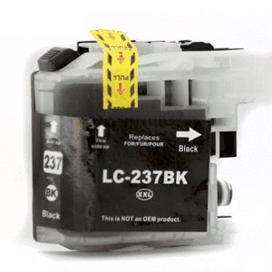 Compatible Brother LC-237XL Black High Yield ink cartridge - 1,200 pages