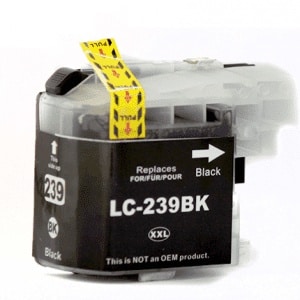 Compatible Brother LC-239XL Black High Yield ink cartridge - 2,400 pages